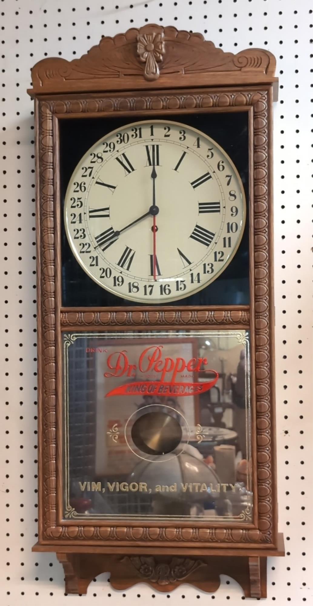 Vintage Dr. Pepper Clock Auction