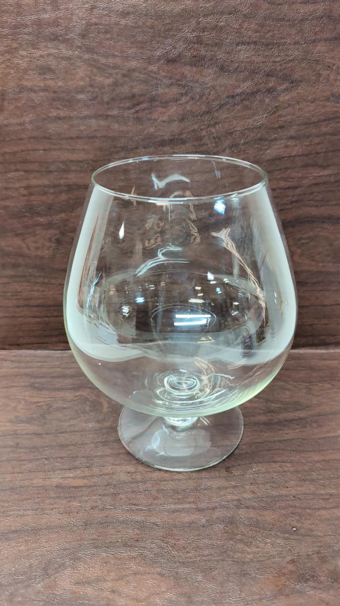 Vintage Crystal Oversized Snifter Cocktail Glass (1 of 2)