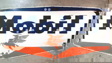 Porcelain Mobiloil Neon Ready Sign