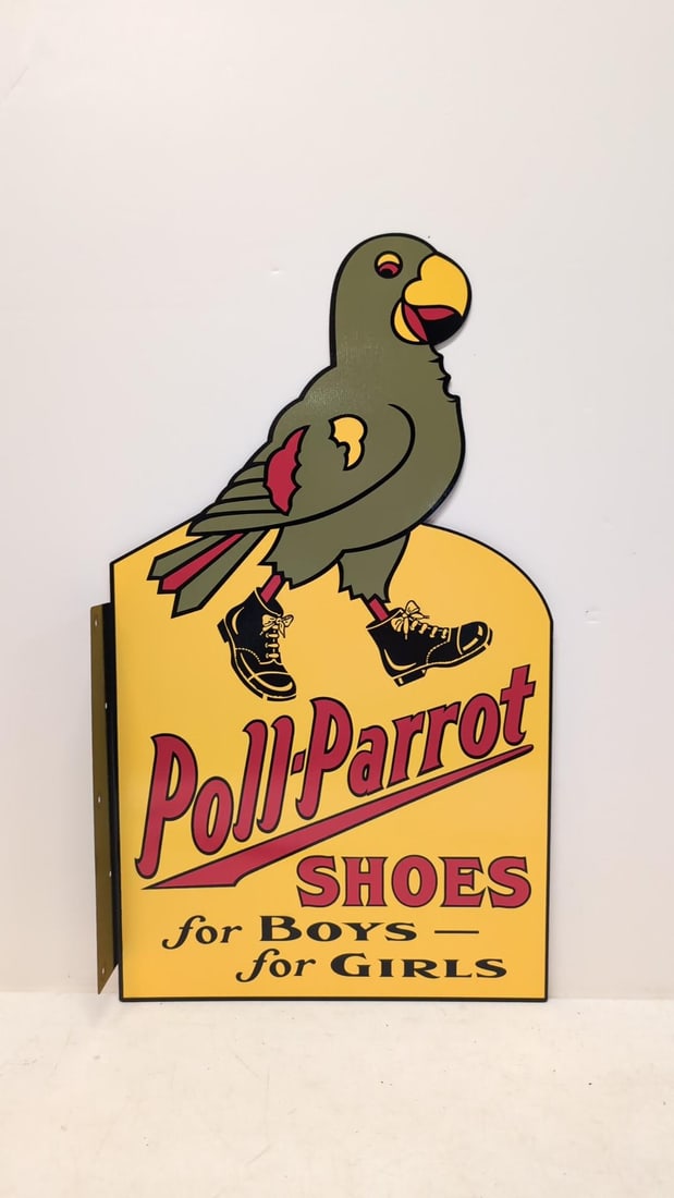 Poll - Parrot Shoes Metal Flange Sign (1 of 2)