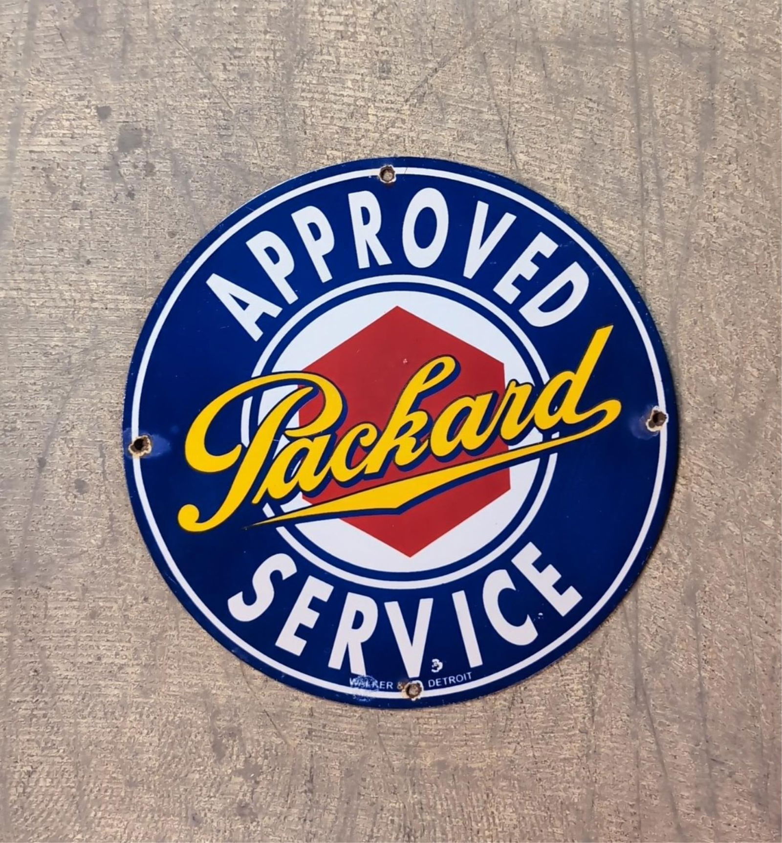 Porcelain Approved Packard Service sign (1 of 2)