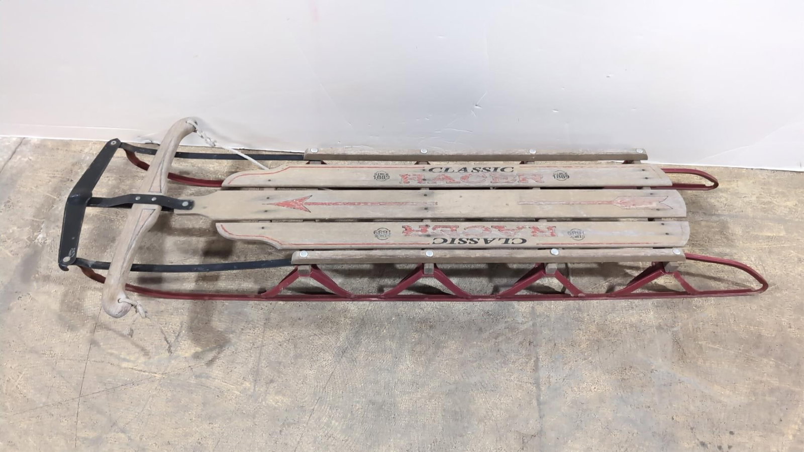 Large Adult size Classic Racer snow sled: good used condition 61" L x 21 1/2" W