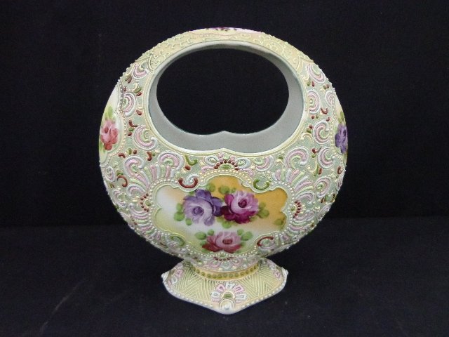 Nippon Moriageflat basket—9”: Nippon Moriageflat basket—9”