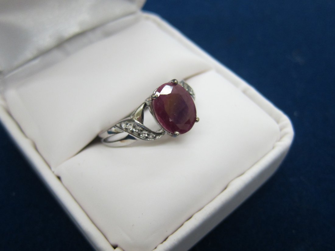 Gen. Ruby Sterling Silver Ring: Gen. Ruby Sterling Silver Ring