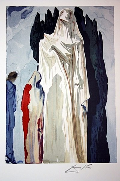 Rare Signed Limited Edition Salvador Dali: Rare lithograph by artist Salvador Dali, titled "Minos" signature in the plate in a limited edition series of 500. On heavy wooven arches high quality paper, dimensions are approximately 20x24. Unfram