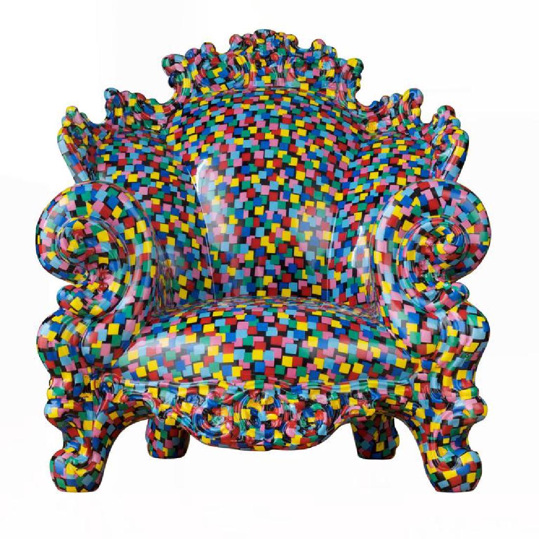 A. Mendini, "Ceramic Proust" Sculpture, Superego: The famous Proust in miniaturized ceramic of the "Proust-Decorate Collection", designed by Alessandro Mendini e produced by Superego Editions. Limited edition of 35 copies. Signed and numbered. DIMENS