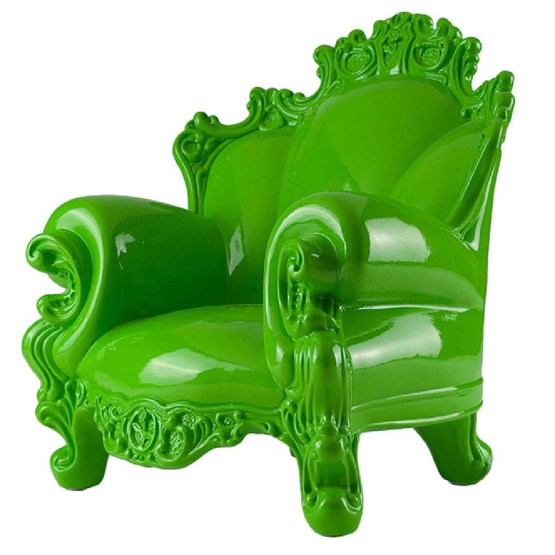 A. Mendini, "Ceramic Proust" Sculpture, Superego: The famous Proust in miniaturized ceramic of the "Ceramic Proust Monochrome Collection" designed by Alessandro Mendini e produced by Superego Editions. Green color. Limited edition of 55 copies. Signe