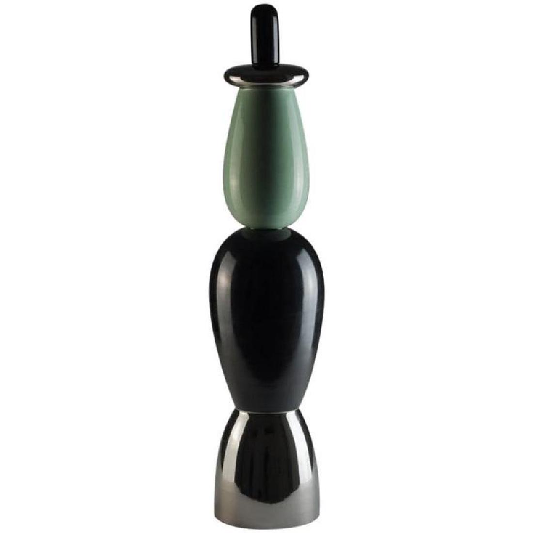 A. Mendini, Stilobate Small, Superego Editions: Ceramic sculpture of the 12 columns collection designed by Alessandro Mendini and produced by Superego Editions. Small model. Limited edition of 50 pieces. Signed and numbered. DIMENSIONS H 28.35 in.