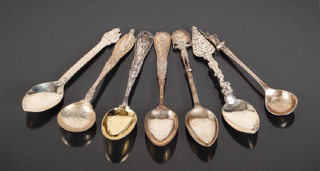 Seven Tiffany Sterling Souvenir Spoons (1 of 10)