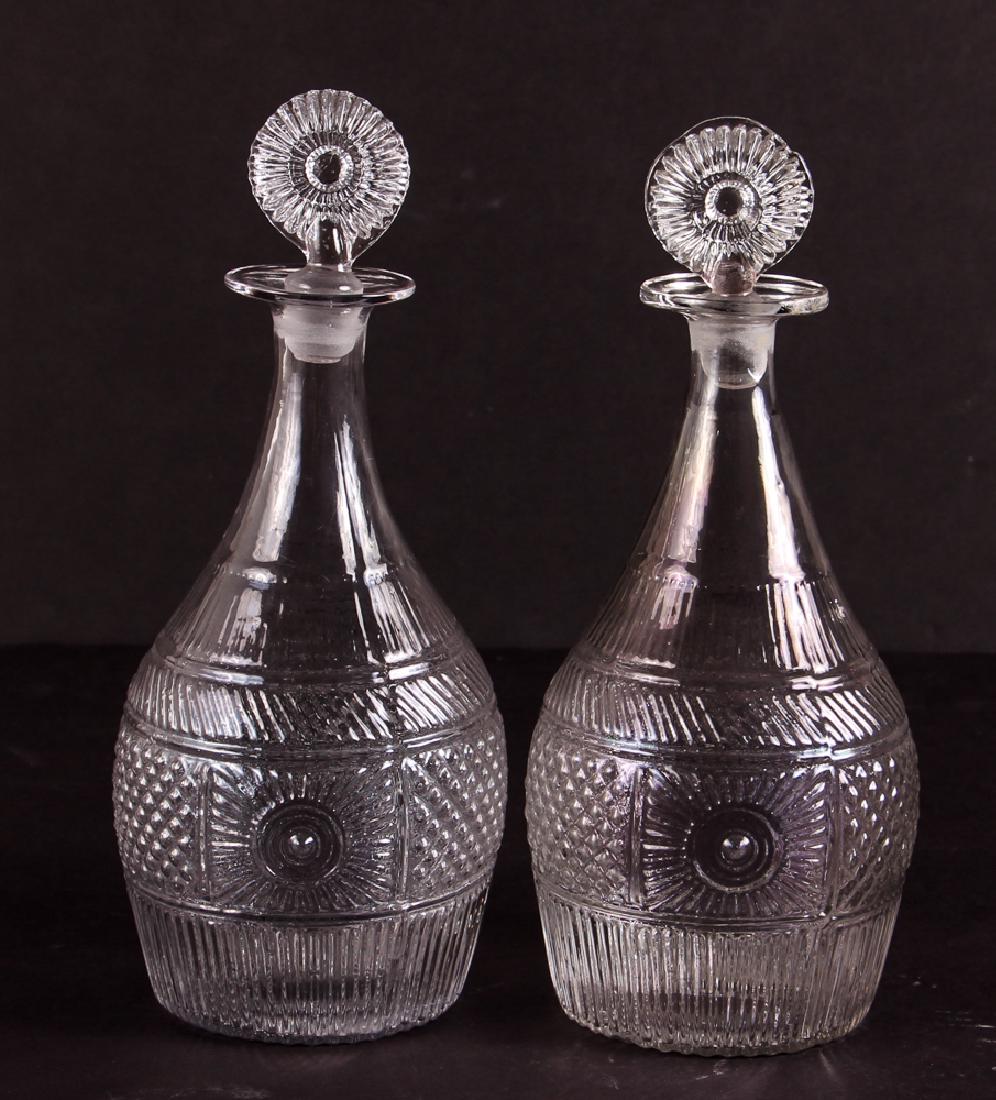 Early American Mold Blown Decanters (1 of 4)