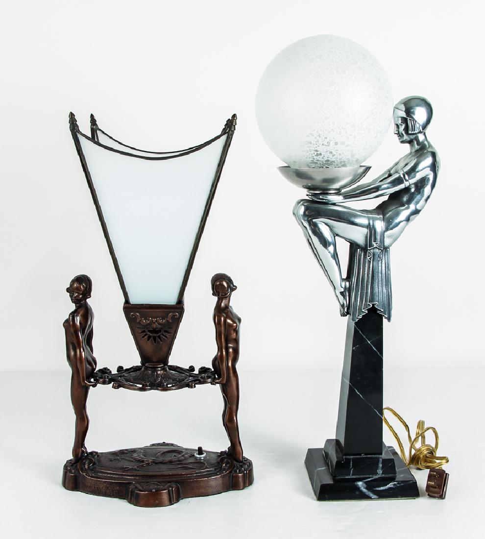 Two Art Deco Style Lamps (1 of 9)