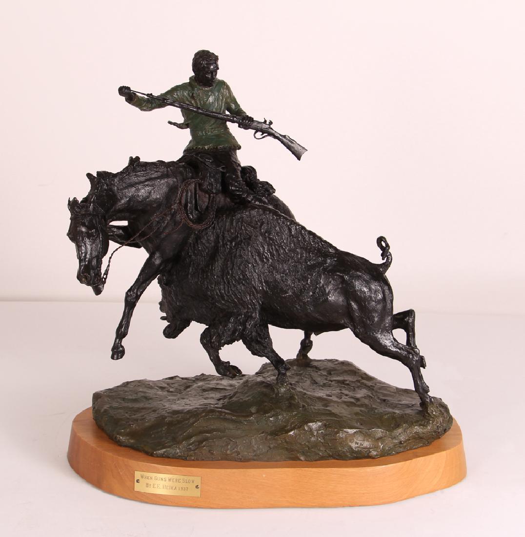 E. E. Heikka When Guns Were Slow Western Bronze (1 of 9)