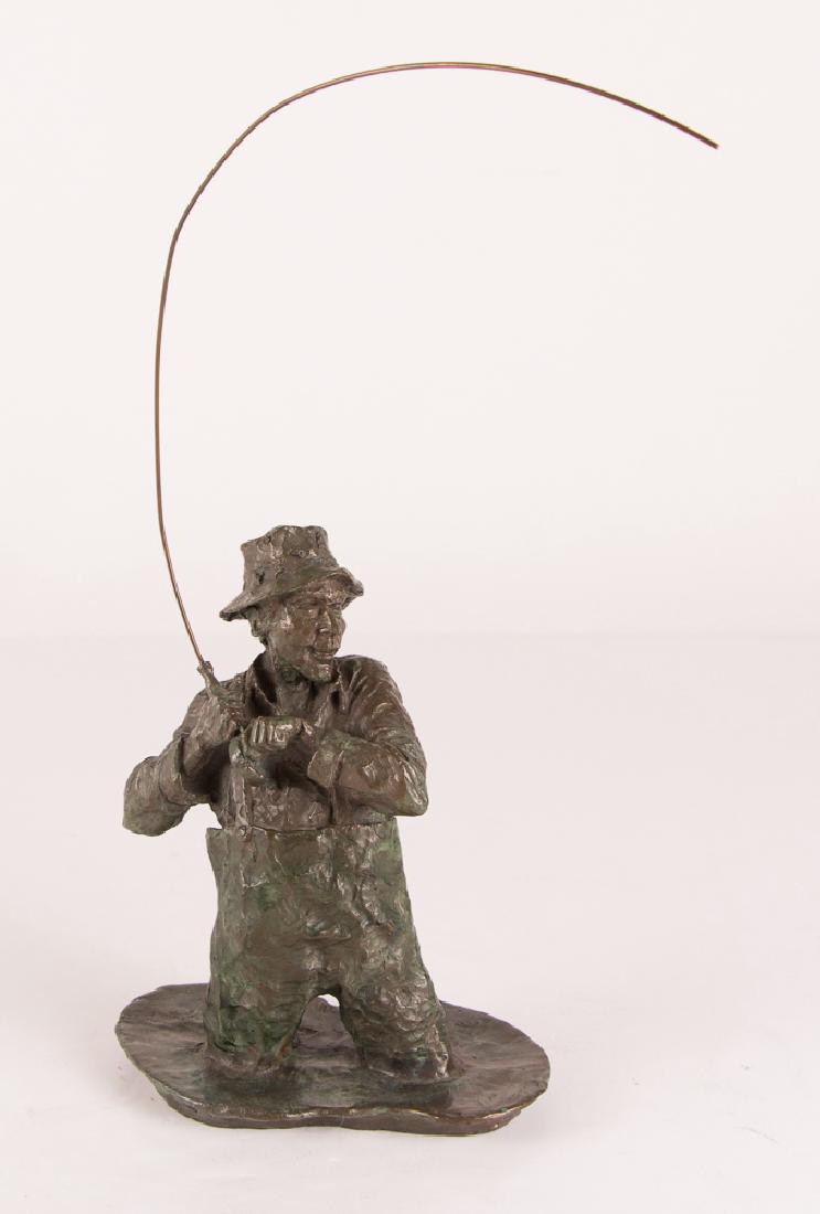 Mark Hopkins Fly Fisherman Bronze (1 of 3)