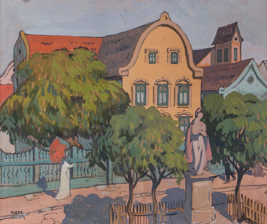 Bela Kadar gouache European Street in the Spring (1 of 8)