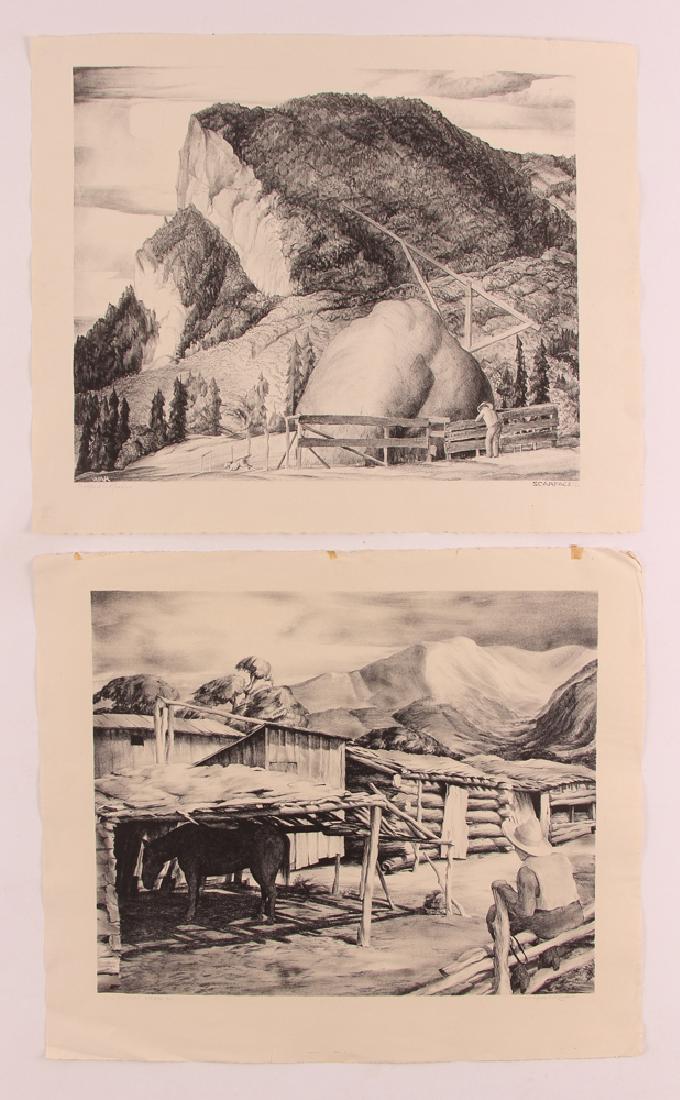 2 Wilfred Readio 1950's Colorado lithographs (1 of 7)