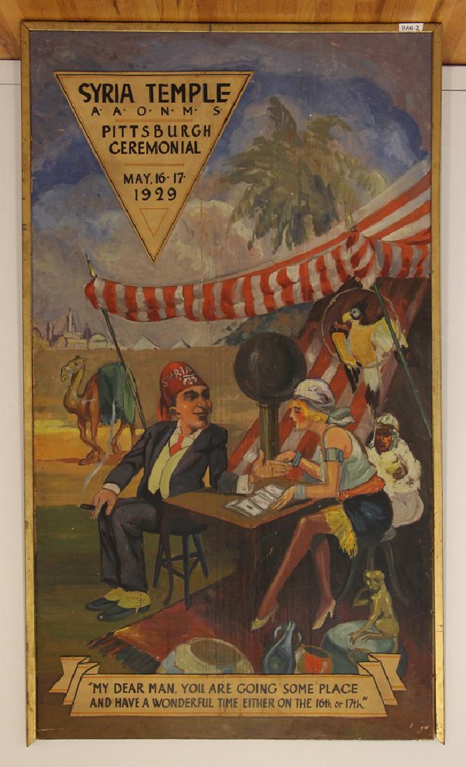 Syria Temple Pittsburgh Masonic Painting (1 of 6)
