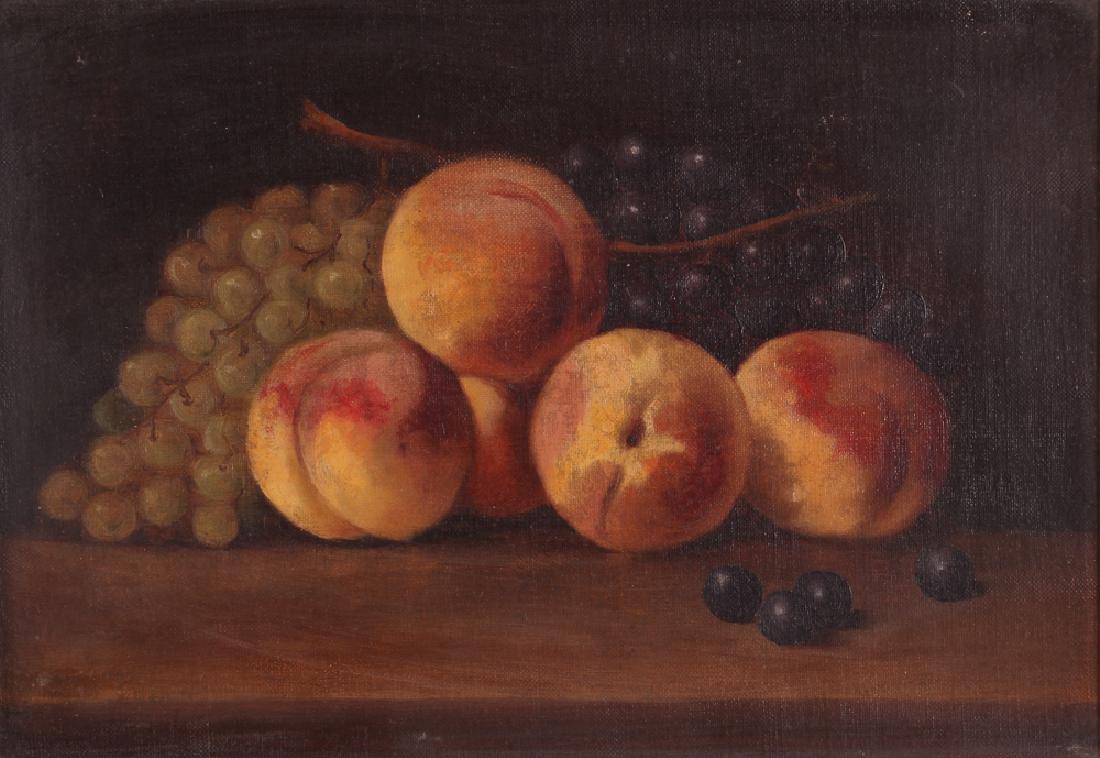 Attrib. A. F. King Still Life with Nectarines Painting (1 of 7)