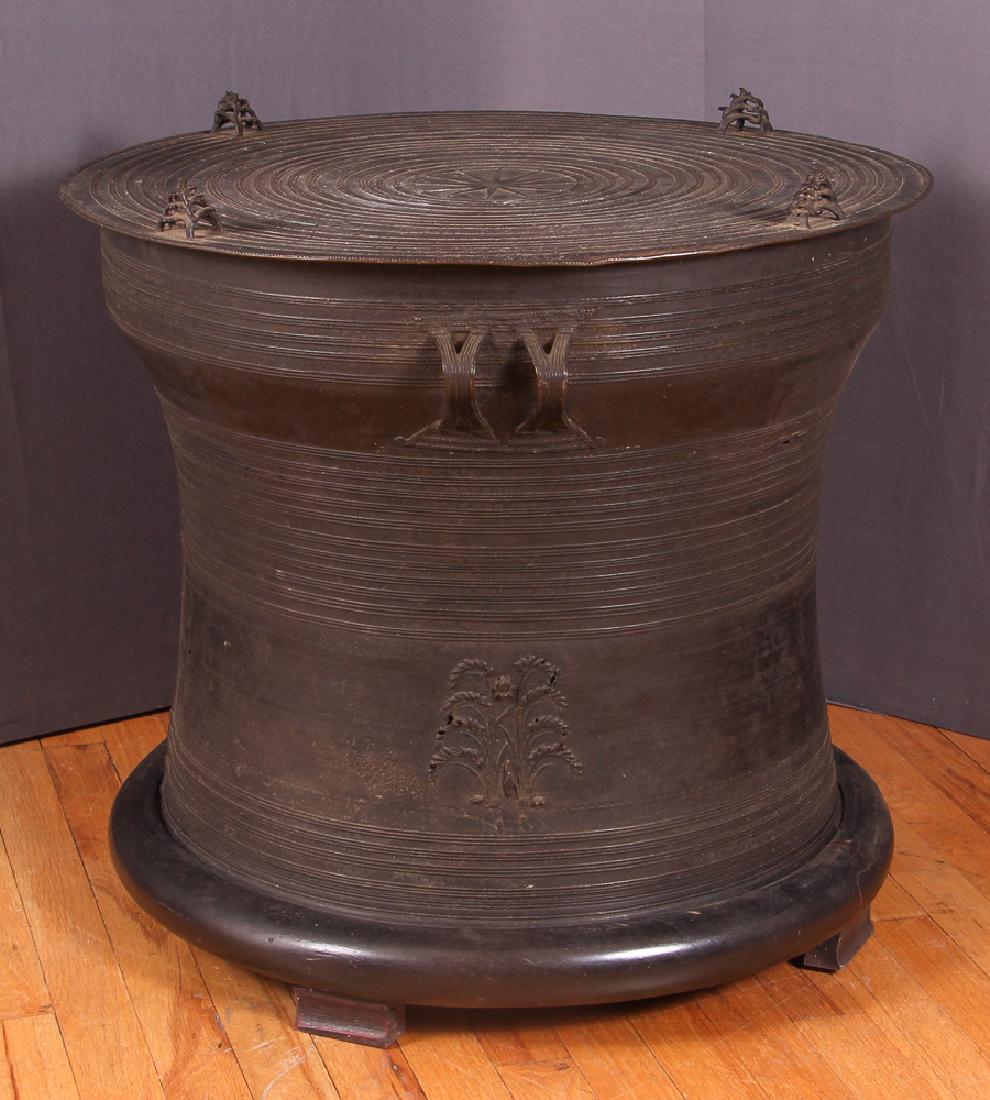 Asian Bronze Triple Frog Rain Drum (1 of 8)