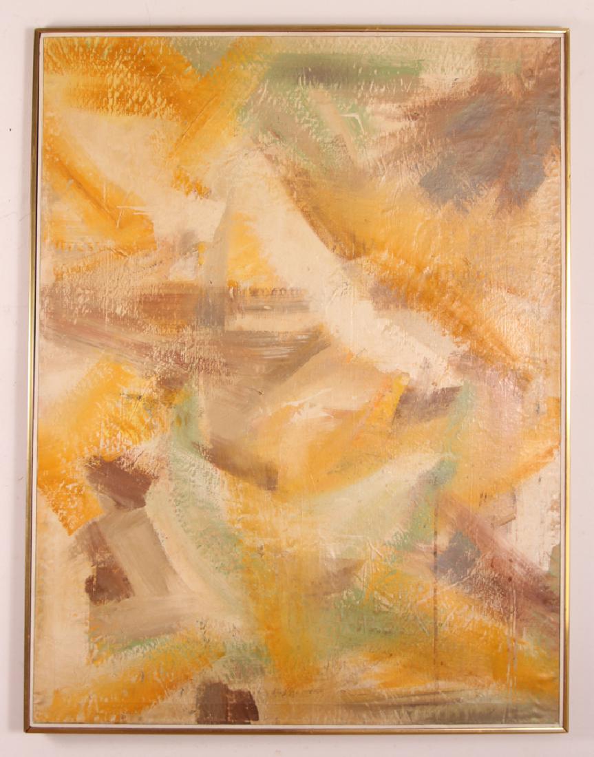 Jane  Haskell late 1950's painting  #1 Yellow (1 of 6)