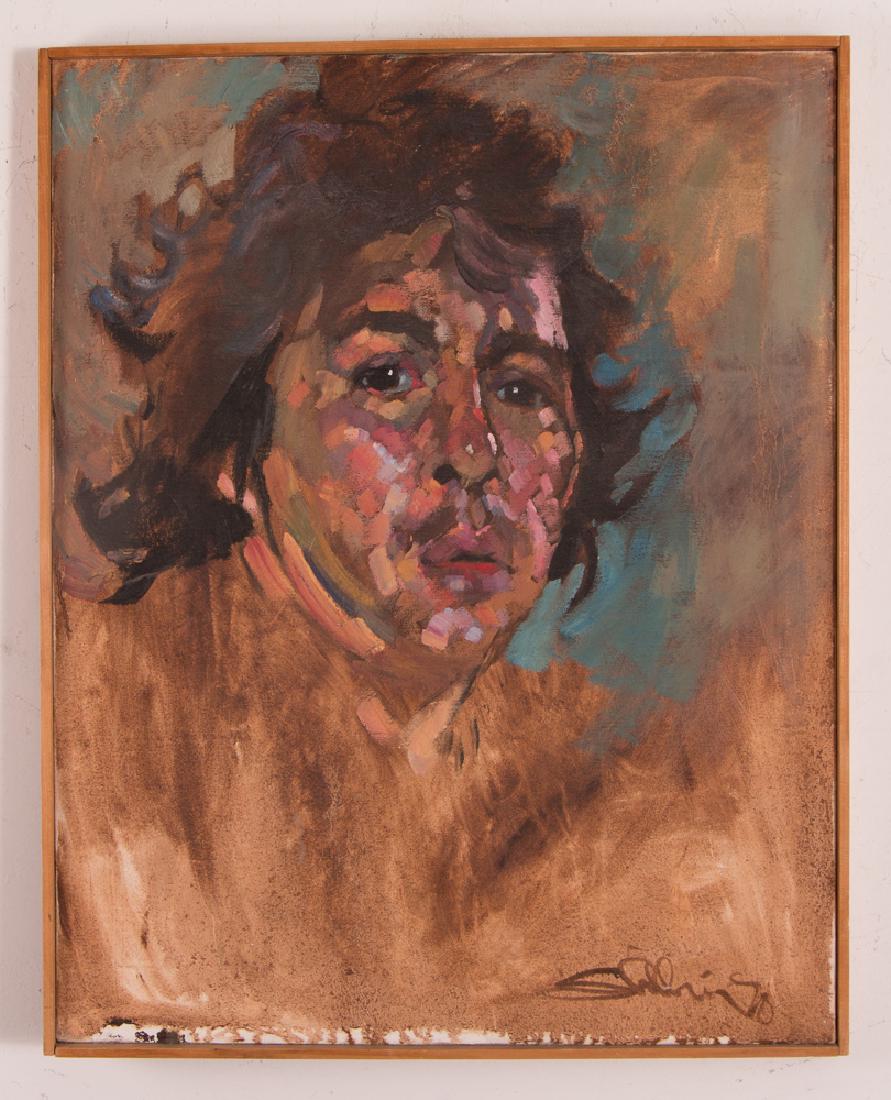 Arthur Shilling  1970 Self Portrait painting (1 of 8)