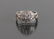 18K White Gold Art Deco Engagement Ring & Curved - 2