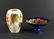 Moorcroft Hibiscus Pattern Pottery Vase and Compote - 2
