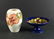 Moorcroft Hibiscus Pattern Pottery Vase and Compote - 3