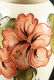 Moorcroft Hibiscus Pattern Pottery Vase and Compote - 5
