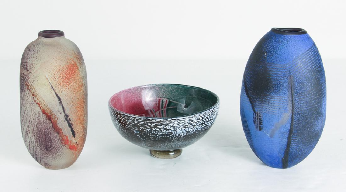 3 Claire Maunsell 1990s sandblasted and blown glass (1 of 10)