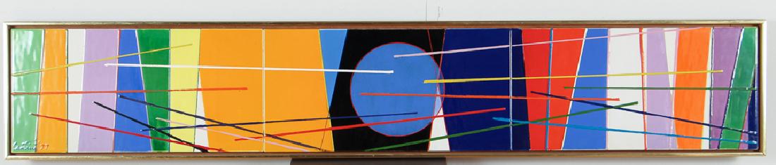 Virgil Cantini enamel on metal Microwaves #2, 1977 (1 of 5)