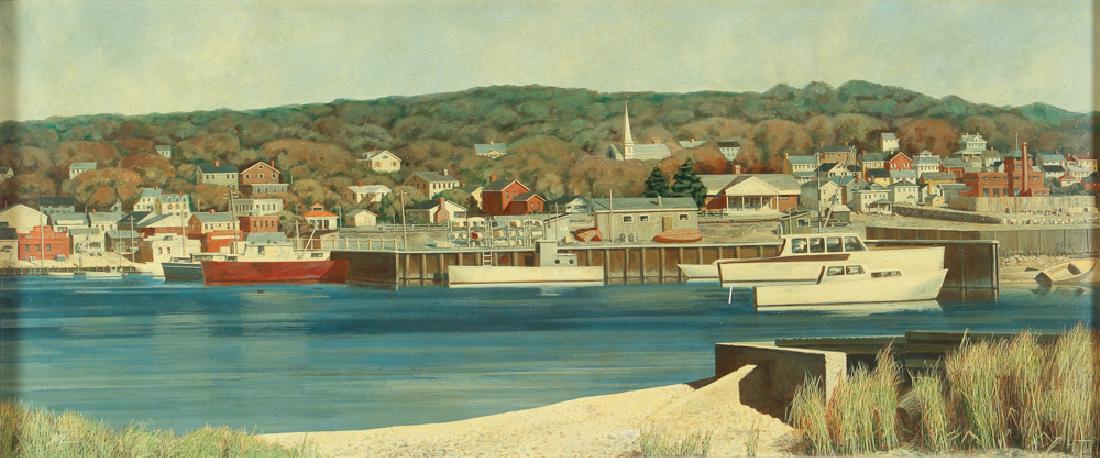 Joseph Eiser Port Jefferson New York Painting (1 of 7)