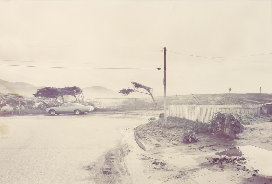 3 Len Jenshel color photographs Prints, late 1970's: Jenshel, Len (American, born 1949); Pacifica, San Francisco, World Trade Center, (3 prints) c-prints, 13 x 19 inches each, apparently unsigned. Provenance: A Pittsburgh Corporate Collection