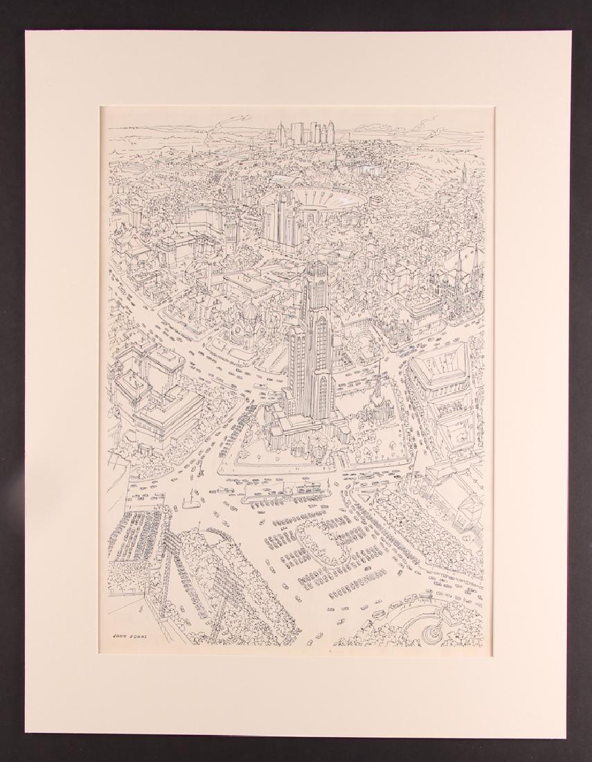 John Johns Pittsburgh Landmarks Drawing (1 of 9)