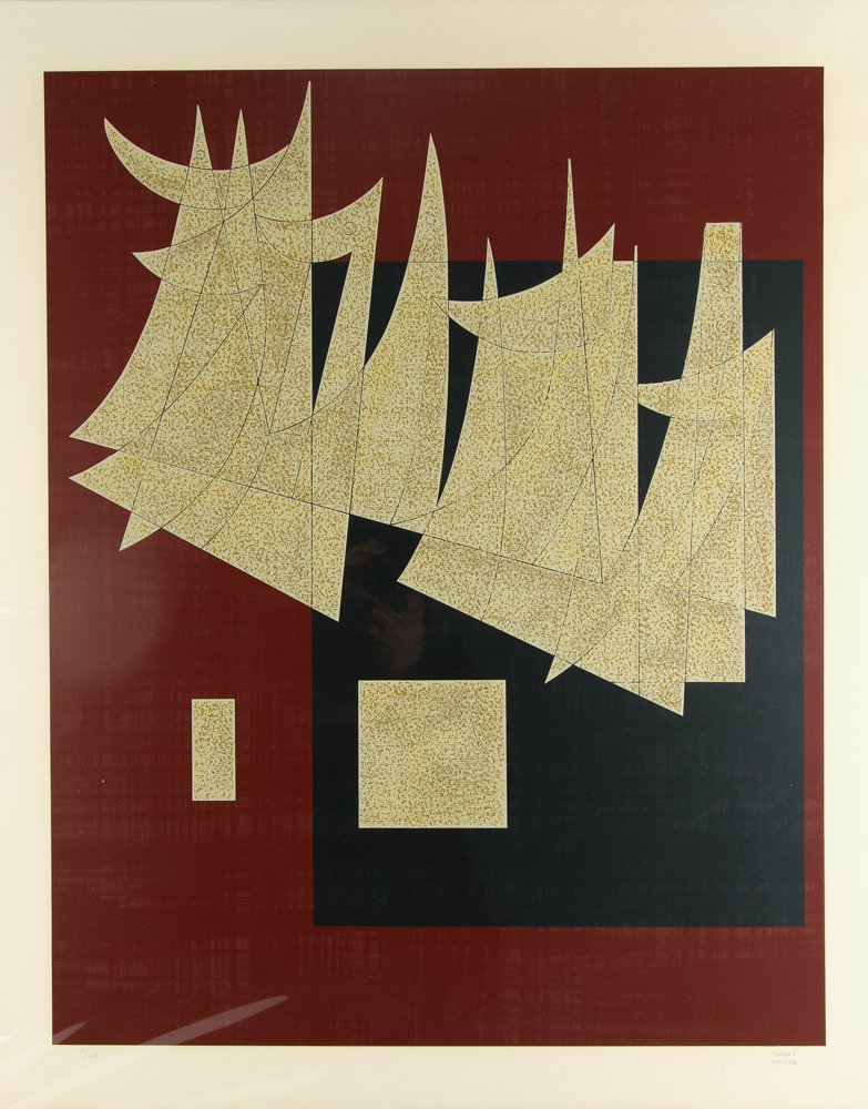 Carlos Merida orig serigraph  Alegorica de la Danza, (1 of 8)