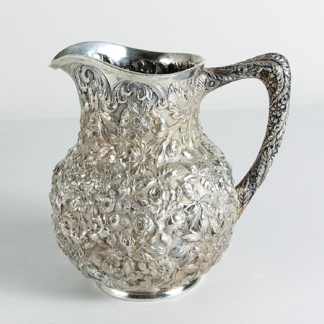 S Kirk Sterling Repoussé Water Pitcher (1 of 8)