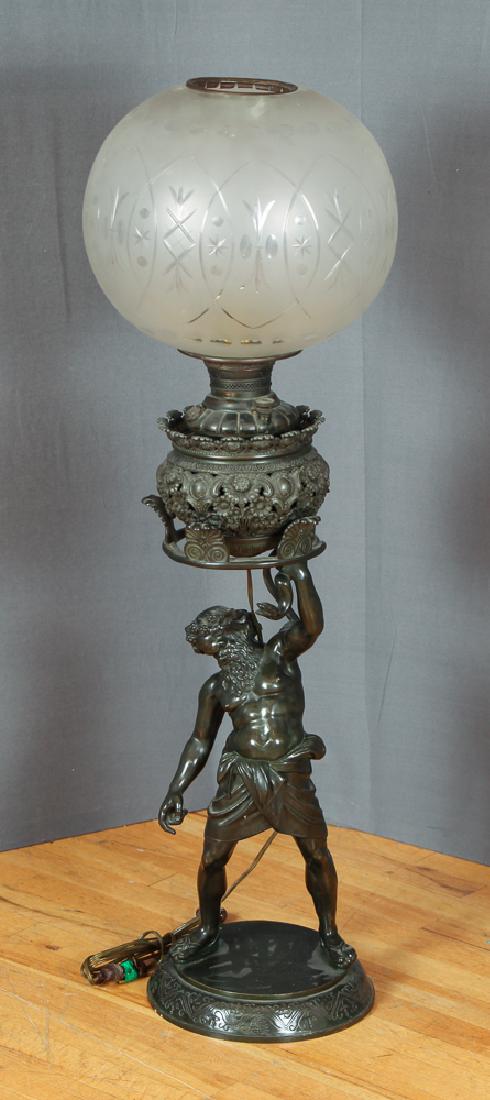 Gautier Bronze Sculptural Lamp of Atlas (1 of 6)