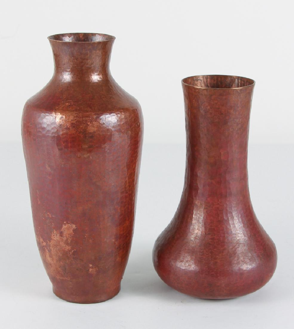 Two Mexican Studio Copper Vases (1 of 5)