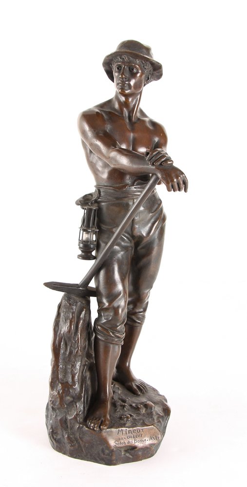 Charles-Octave Levy bronze The Miner (1 of 6)