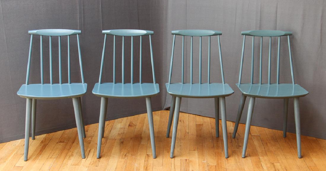 4 Folke Palsson Side Chairs with orig Blue Paint (1 of 6)