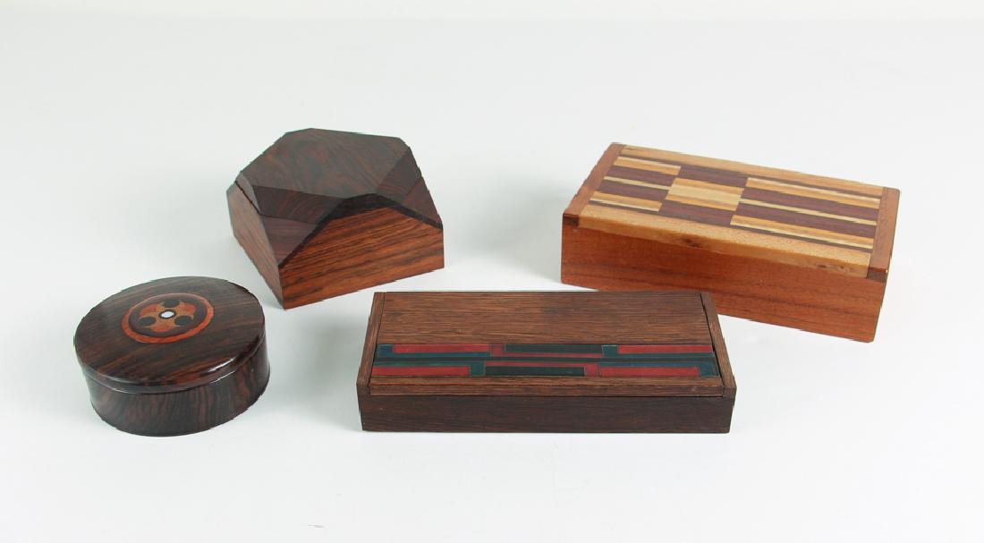 Four Mid Century Wooden Boxes (1 of 10)