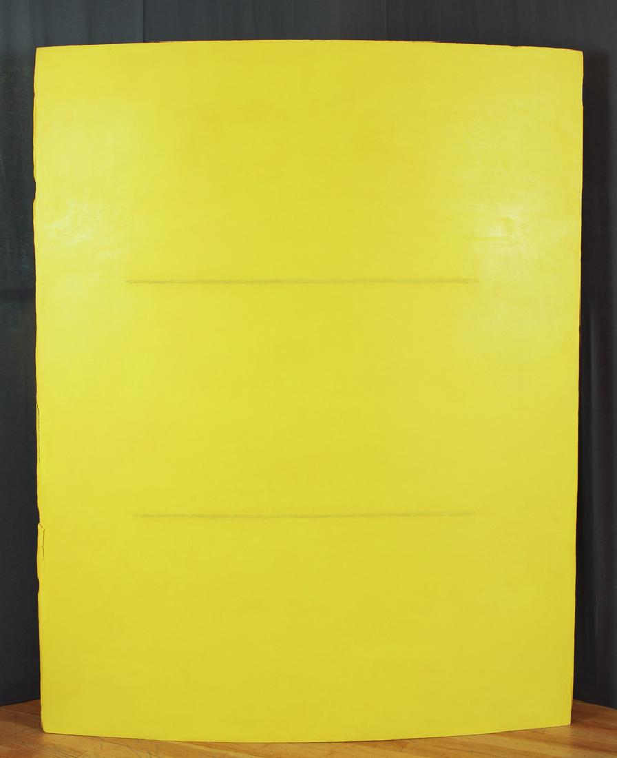George Peck minimalist 1977 Yellow Painting (1 of 8)