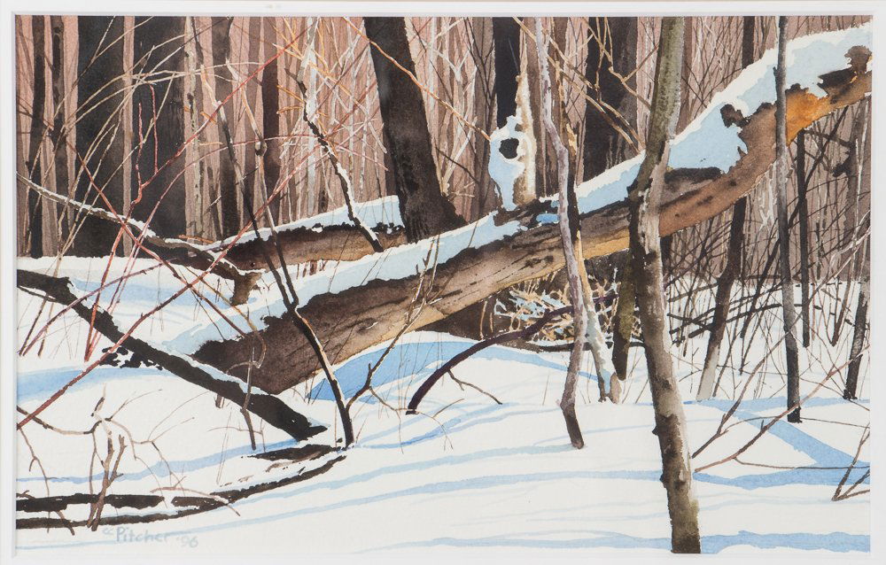 Charles Pitcher 1996 watercolor Mt. Davis (1 of 6)