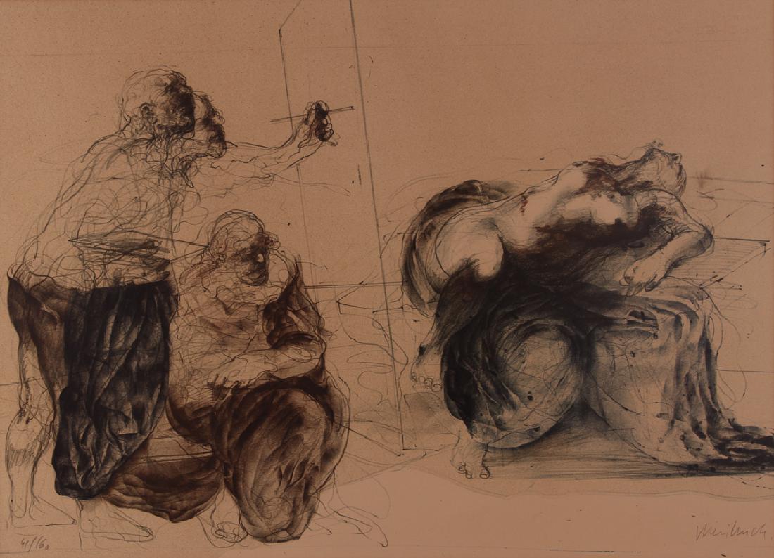 Claude Weisbuch Artistâ€™s Studio Lithograph (1 of 4)