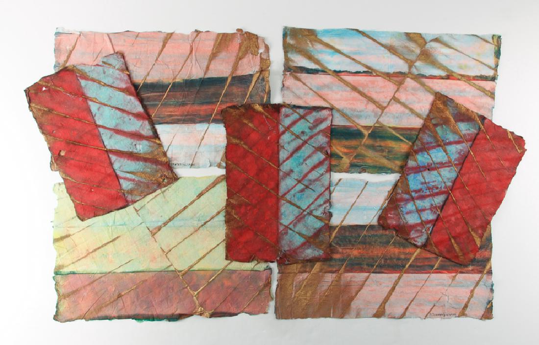 7 Bunny Goldman handmade paper, dyed & polychrome works (1 of 3)