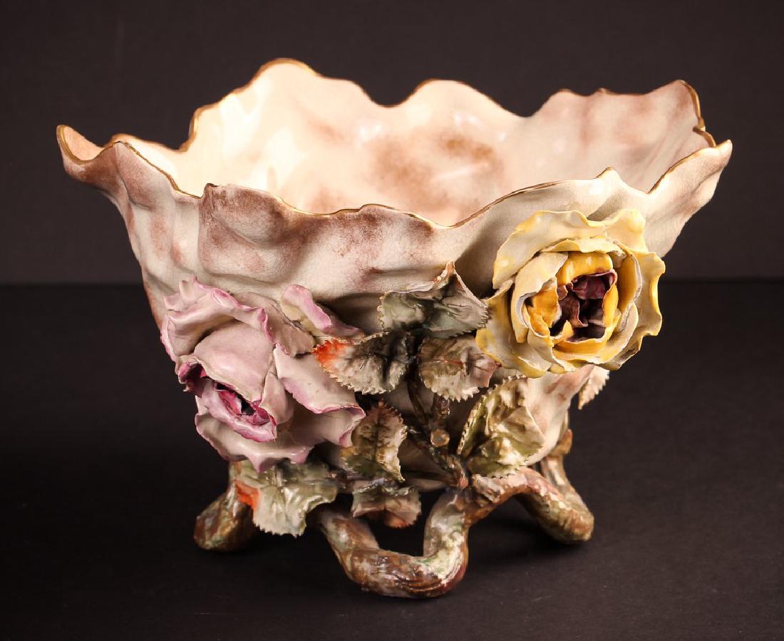 English Rustic Style Pottery Bowl (1 of 4)