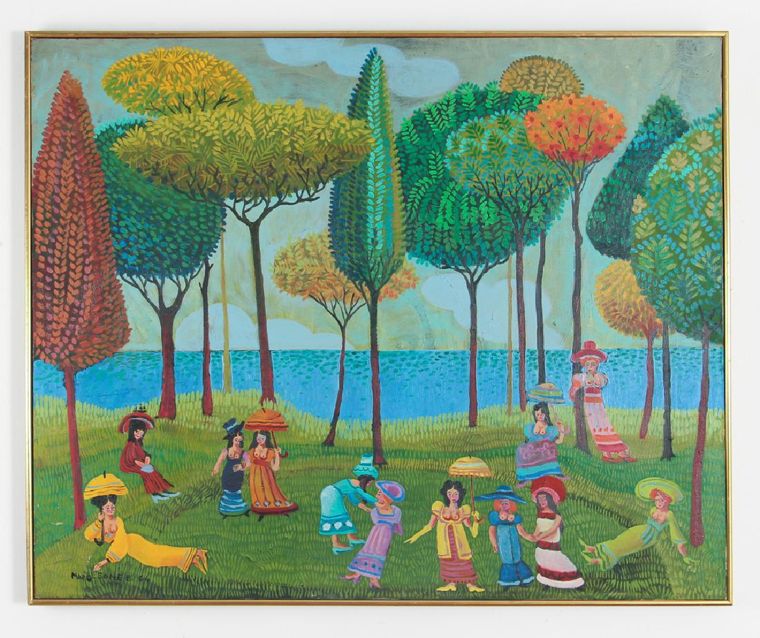 Napoleone Bizzarri "By The Lake" Painting (1 of 7)