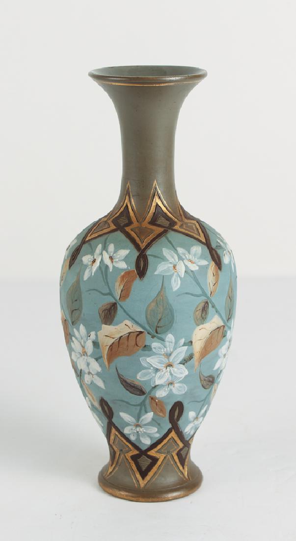 Doulton Lambeth by Edith Lupton Silicon ware vase with (1 of 9)