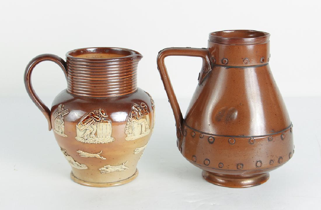 2 Doulton jugs ‘Lambeth’ & Silicon copper lustre jug (1 of 9)