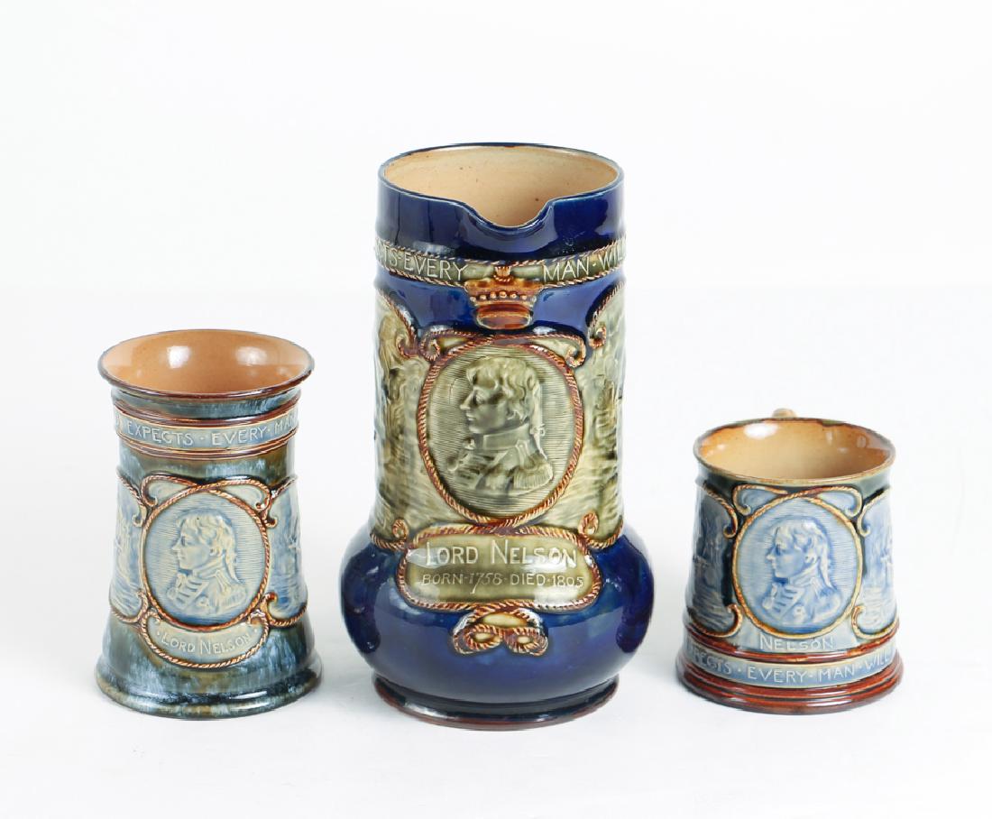3 Royal Doulton Lord Nelson Trafalgar Battle Jug, Mug, (1 of 7)