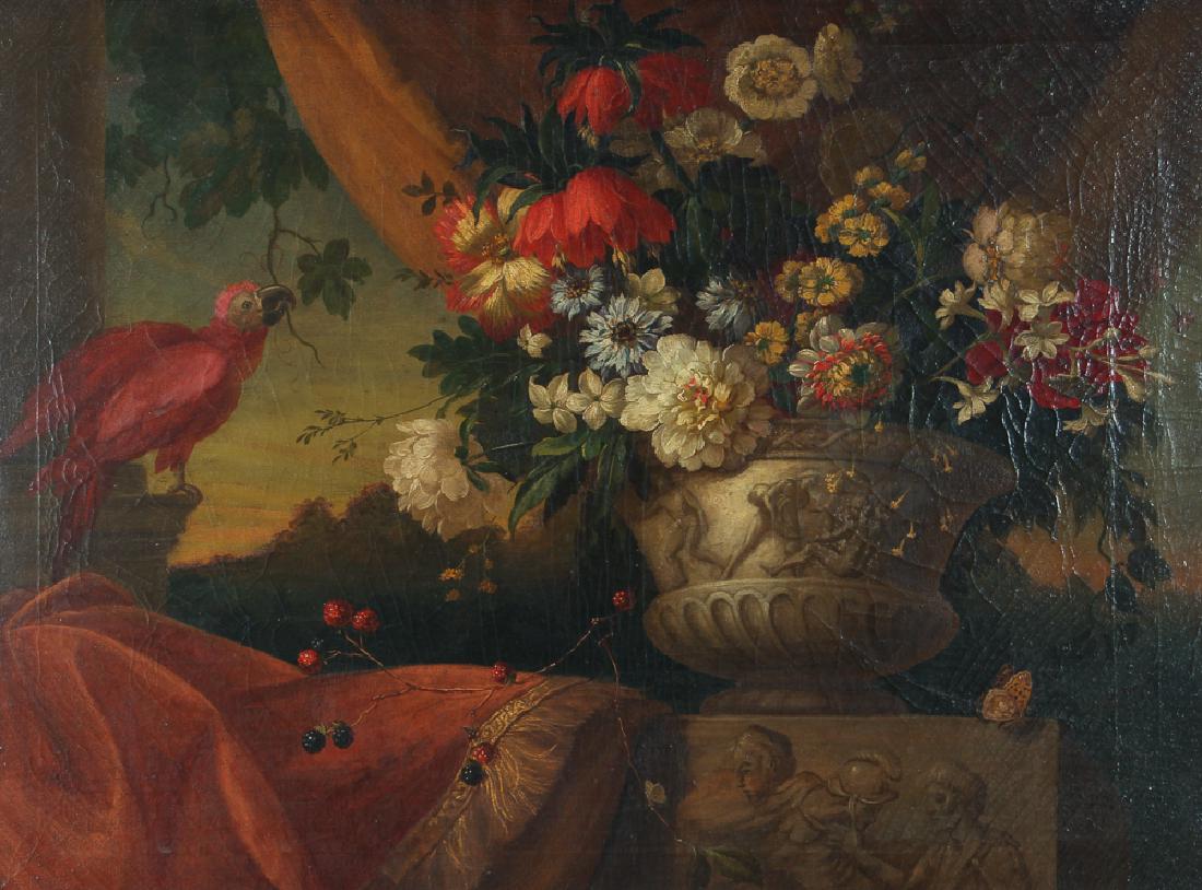 Old Master Still Life with Parrot and Flowers (1 of 10)